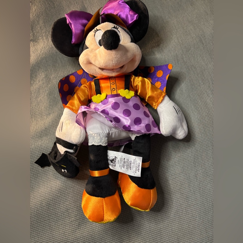 Disney Minnie Mouse Plush Toy - Orange, Purple, and Black